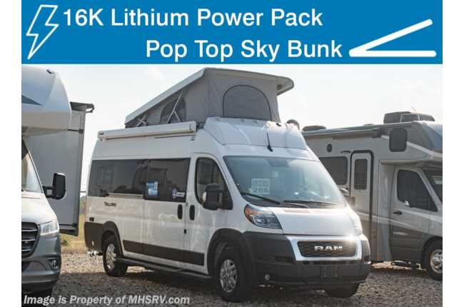 2023 Thor Motor Coach Tellaro 20A W/ New 9 Speed Tranmission, Power Pack, Pop-Top Sky Bunk, Large Digital Display, Truma & More
