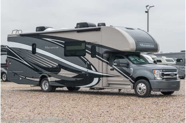 2021 Thor Motor Coach Magnitude SV34 4x4 330HP Diesel Super C W/ 3 Cameras, King Bed & Auto Jacks