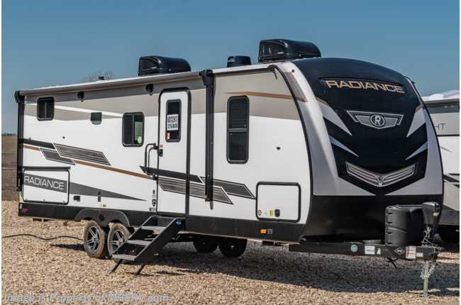 2021 Cruiser RV Radiance Ultra-Lite 25BH Bunk Model W/ King, LED TV, Power Stabilizers &amp; 2 A/Cs