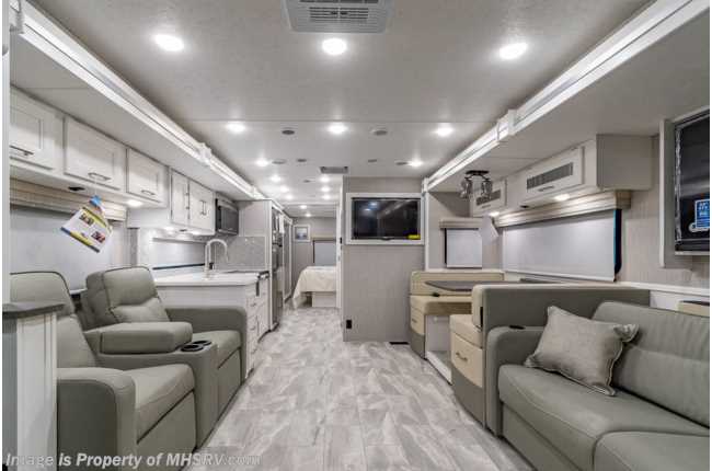 2022 Coachmen Encore 355DS W/ Theater Seats, King Bed w/ Storage System, Power Loft, Stack W/D &amp; More!