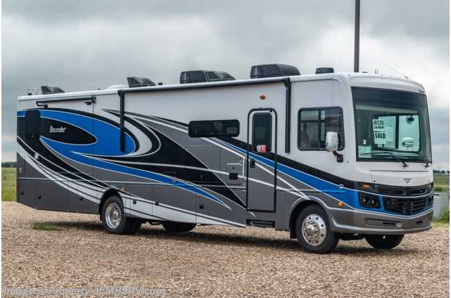 2021 Fleetwood Bounder 36F 2 Full Bath Bunk Model W/ Oceanfront Collection, Theater Seats, 35th Anniversary Pkg