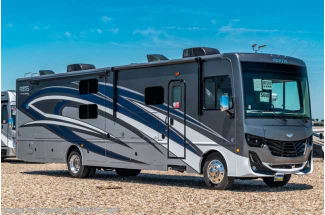 2021 Fleetwood Fortis 36DB 2 Full Bath Bunk Model W/ Oceanfront Collection, Steering Stabilizer System, King Bed, W/D, Theater Seats