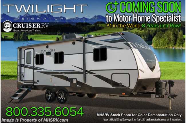 2021 Twilight RV TWS 2100 W/ King Bed, Power Stabilizers, Theater Seats &amp; 15K A/C