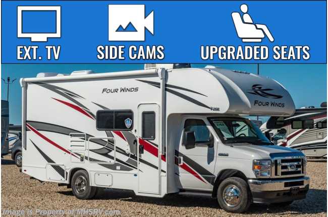 2023 Thor Motor Coach Four Winds 24F W/ Upgraded A/C, Oven, Ext. TV, Bedroom TV, Holding Tanks &amp; More