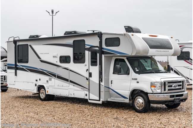 2021 Coachmen Freelander  31MB MUST SEE! LIMITED EDITION FEATURES! W/LED Decor Lights, 2 A/Cs, Theater Seats, 3-Cam, Fireplace, Jacks, Special Ext &amp; More!