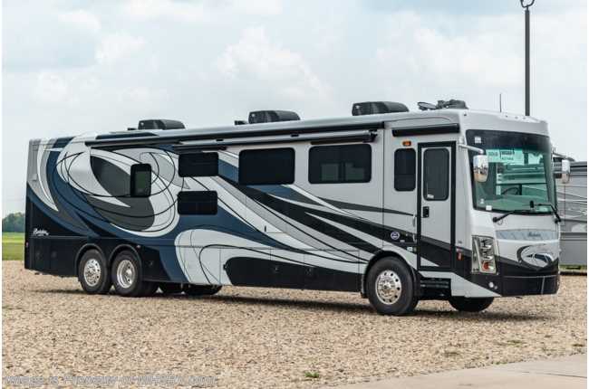 2021 Forest River Berkshire XLT 45CA 2 Full Bath Bunk Model W/ Theater Seats, King, Sat, Dishwasher & Stack W/D