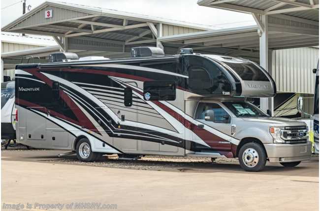 2022 Thor Motor Coach Magnitude RB34 4x4 Bunk Model Super C W/Ford® 330HP Diesel, Theater Seats, Exterior Kitchen