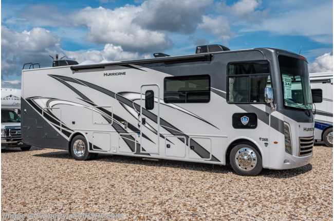 2023 Thor Motor Coach Hurricane 34J Bunk Model W/ King Bed, Luxury Collection, Dual A/Cs, Solar, MAX PACK