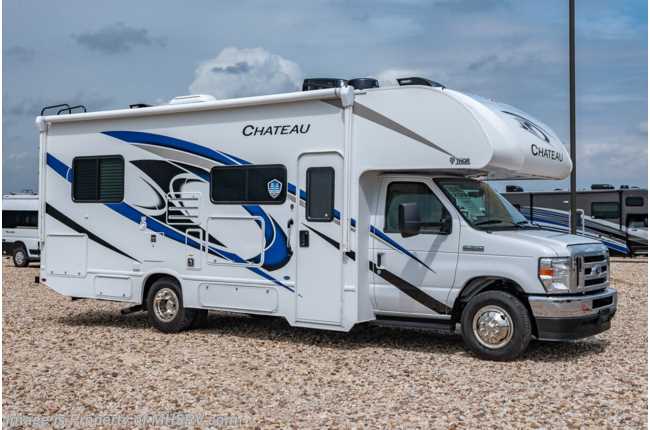 2023 Thor Motor Coach Chateau 25V W/ Electric Stabilizing System, 15K A/C, Ext TV & Bedroom TV