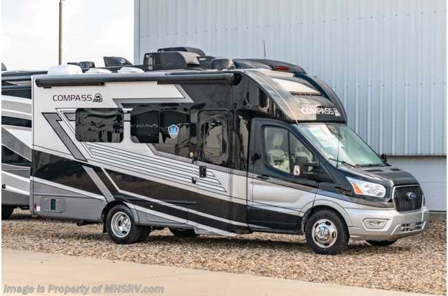 2022 Thor Motor Coach Compass 23TE All-Wheel Drive (AWD) Luxury B+ EcoBoost® Edition W/ Home Collection, FBP, 15K A/C