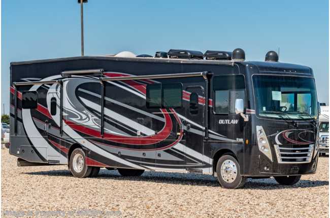 2020 Thor Motor Coach Outlaw Toy Hauler 38MB W/ Pwr OH Loft, 3 Cameras, TPMS, 2 A/Cs, Solar &amp; Ext TV