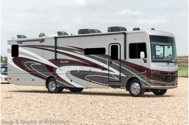 2022 Fleetwood Bounder 36F 2 Full Bath Bunk Model W/ Oceanfront Collection, Steering Stabilizer System, King, Satellite, Solar &amp; Collision Mitigation