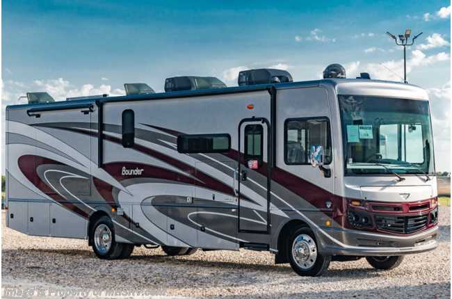 2022 Fleetwood Bounder 35K Bath &amp; 1/2 W/ Theater Seats, Oceanfront Collection, SumoSprings®, Hide-A-Loft, Collision Mitigation, W/D &amp; Steering Stabilizer