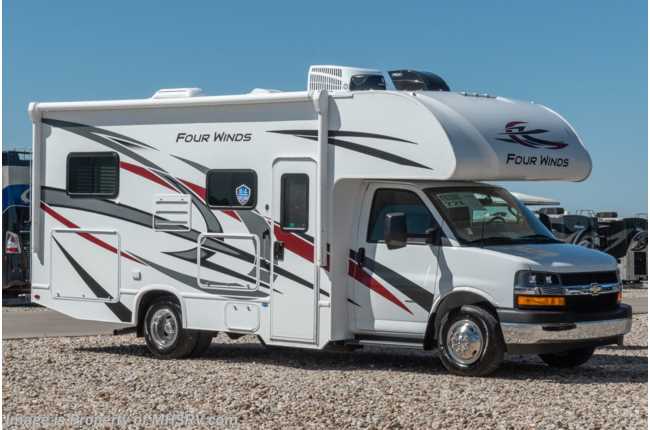 2022 Thor Motor Coach Four Winds 22E W/ Home Collection, Ext TV, 3 Cams, High Output A/C & Convenience Pkg