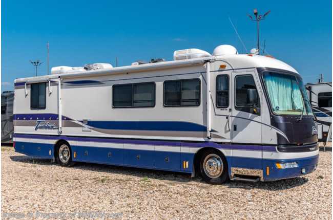 1997 American Coach American Tradition 38TF Diesel Pusher W/ Pass Thru Storage and Hydraulic Leveling System