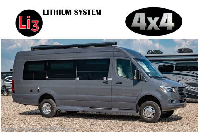 2023 Coachmen Galleria 24FL 4x4 Sprinter Diesel W/ Li3 Lithium Bat, Upgraded A/C, Solar, Sumo Springs