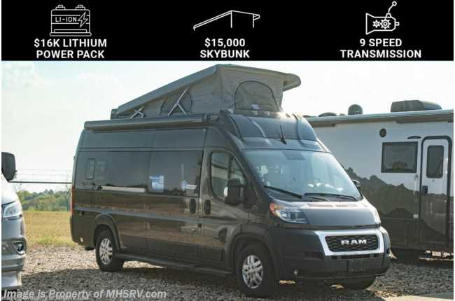 2023 Thor Motor Coach Tellaro 20A W/ New 9 Speed Tranmission, SkyBunk Roof Top Sleeping, Power Pack & Large Digital Display