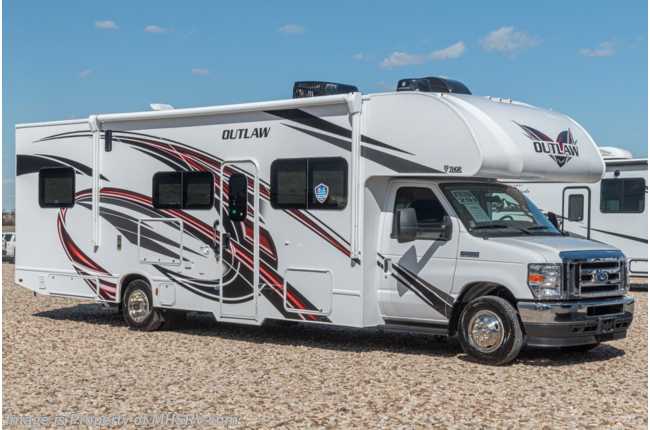 2022 Thor Motor Coach Outlaw Toy Hauler 29J Toy Hauler W/ Cabover Safety Net, Solar Charging System W/ Power Controller