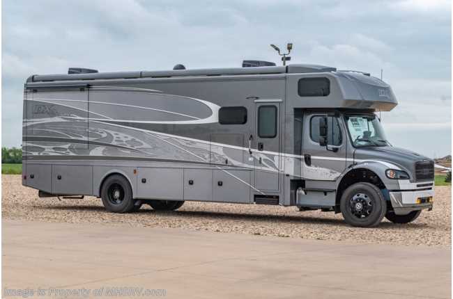 2022 Dynamax Corp DX3 34KD Super C W/ Cab Over Bed, W/D, Smart Bed, Theater Seats, Collision Avoidance System