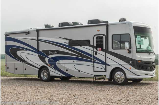 2022 Fleetwood Bounder 33C W/ Liquid Spring Suspension, Upgraded WIFI, Theater Seating, Solar, Drop Down Bed &amp; More