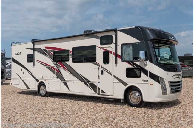 2021 Thor Motor Coach A.C.E. 33.1 W/ Theater Seats, Power Cab Over Bunk, King Bed, Hydraulic Leveling &amp; More