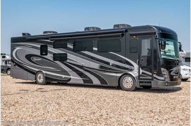2022 Forest River Berkshire 40F 2 Full Bath Bunk Model Diesel Pusher RV W/ Stackable Washer &amp; Dryer and Theater Seating