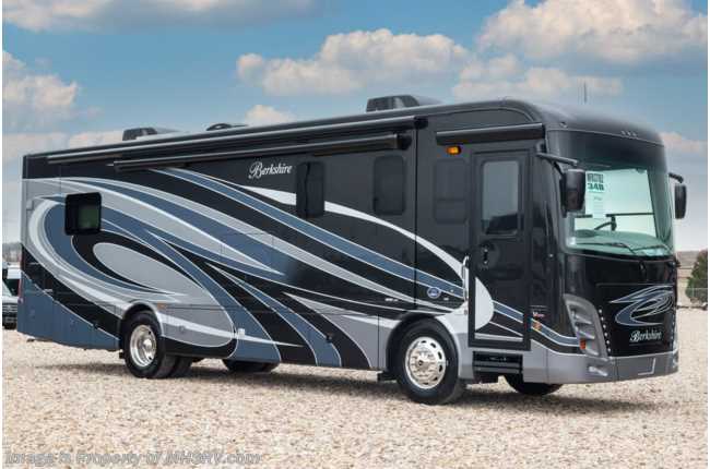 2022 Forest River Berkshire 34B Diesel Pusher W/ Theater Seats, Stack W/D, 3 Cam Monitoring, King Bed &amp; More