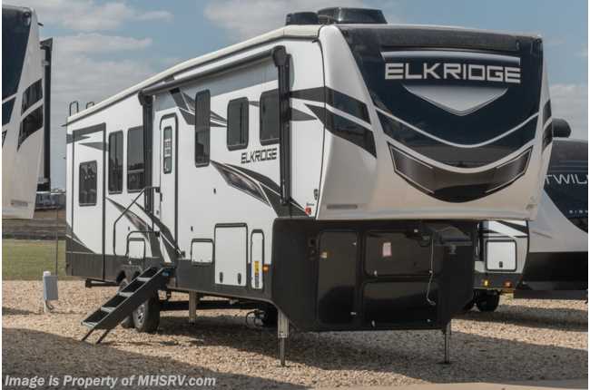 2022 Heartland RV ElkRidge 37RED W/Recliners, King Bed, Bedroom TV, Heating Pads, Hydraulic Leveling &amp; More