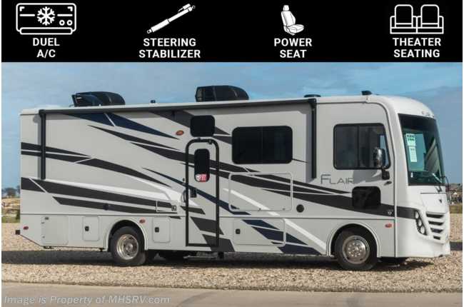 2023 Fleetwood Flair 28A W/ Theater Seating Sofa, Dual A/C, Steering Stabilizers, Oceanfront Interior &amp; More