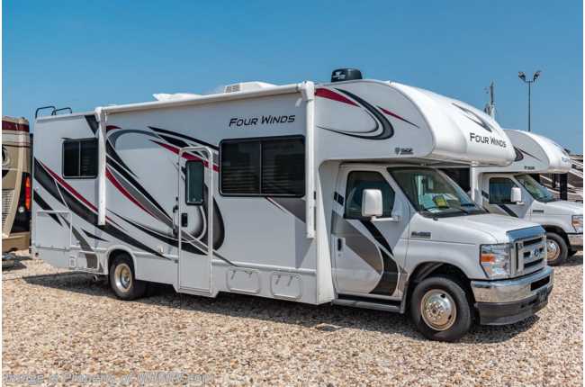 2021 Thor Motor Coach Four Winds 28Z W/ Ducted A/C, Power Windows &amp; Doors, Cab Over Bunk, Oven, Power Patio Awning &amp; More