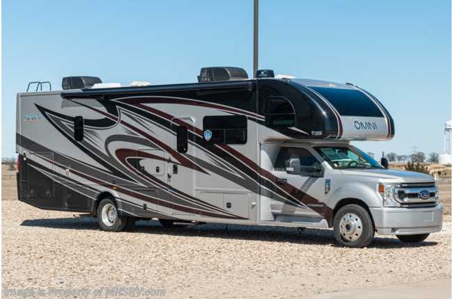 2022 Thor Motor Coach Omni RS36 4x4 Bunk House Super C W/ Safety Tether, King Bed, Res Fridge, Cab Over Bunk &amp; Theater Seats