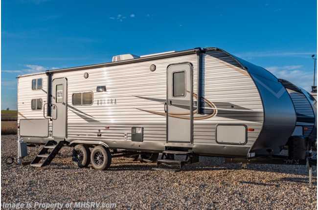2022 Forest River Aurora 28BHS Double Bunk Model W/ Fireplace, HideABed, Oven, Skylight &amp; More