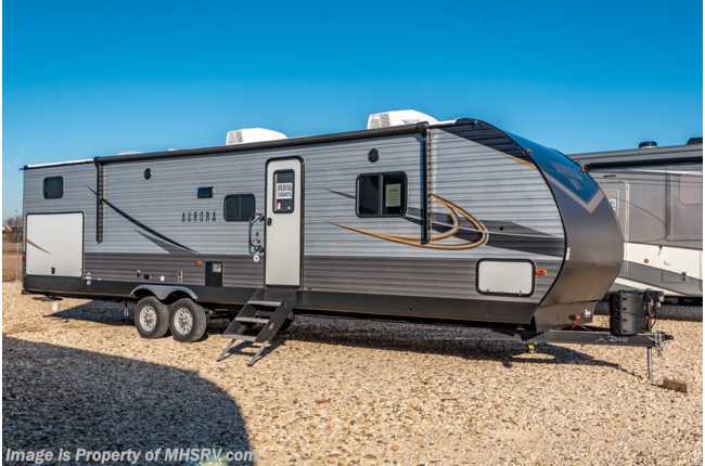 2022 Forest River Aurora 34BHTS Bunk Model W/ Entertainment Package, Dual A/C, HideABed, Fireplace &amp; More
