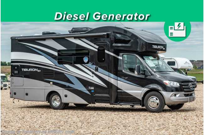 2022 Thor Motor Coach Tiburon 24FB SV Sprinter Diesel W/ Auto Leveling Jacks, Murphy Bed &amp; Diesel Gen