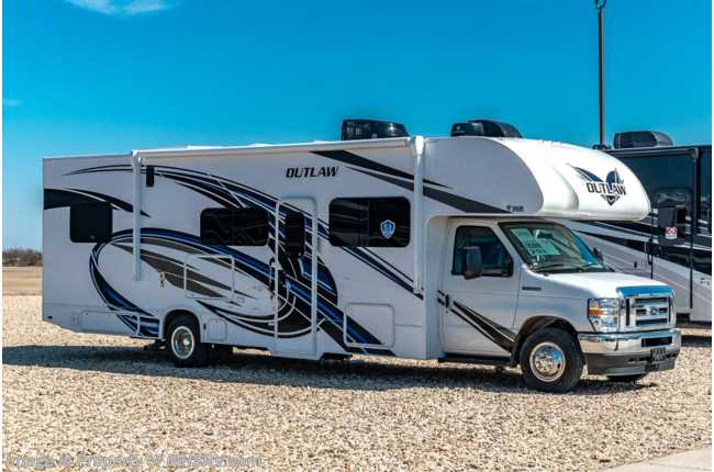 2022 Thor Motor Coach Outlaw Toy Hauler 29J Toy Hauler W/ Cabover Safety Net, Solar, Auto Leveling Jacks, Wi-Fi &amp; Much More