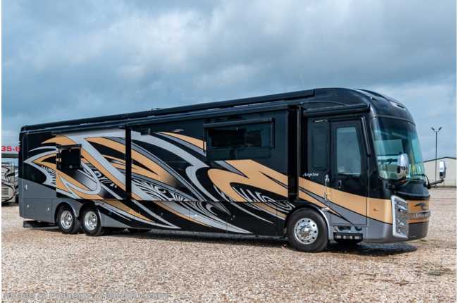 2019 Entegra Coach Aspire 44B Bath & 1/2 W/ W/D, Fireplace, Aqua-Hot, Hydraulic Leveling, Power Roof Vents & More