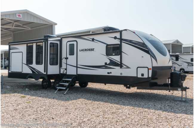 2020 Prime Time LaCrosse 3399SE W/ Power Door Awning, Fireplace, King, Theater Seats, Ext. Grill &amp; Freezer, Dual A/C