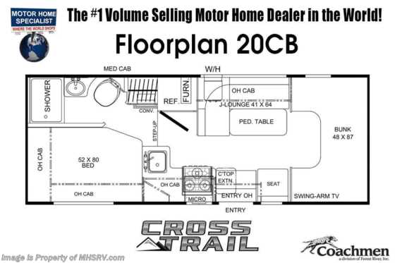 2022 Coachmen Cross Trail 20CBT Transit Chassis W/ Truma Water, 3 Cam Monitoring, Upgraded A/C &amp; More Floorplan