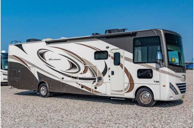 2017 Thor Motor Coach Hurricane 34F W/ Dual A/C, Oven, Pass-Thru Storage, King, Ext. Entertainment, Auto Leveling &amp; More