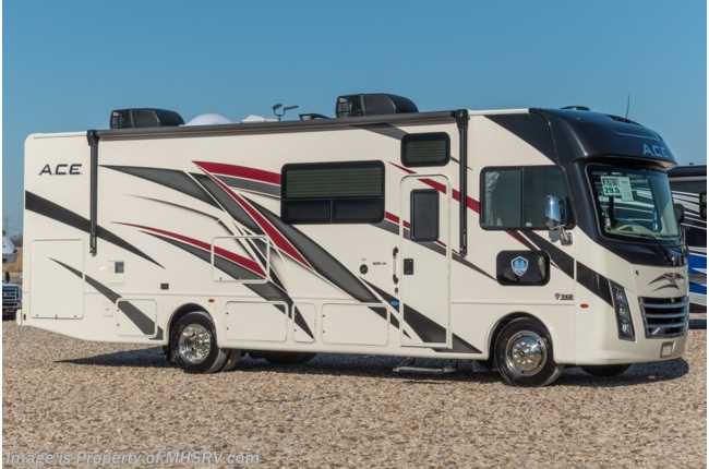 2022 Thor Motor Coach A.C.E. 29.5 W/ Solar, Dual A/C, Theater Seats, Home Collection &amp; More