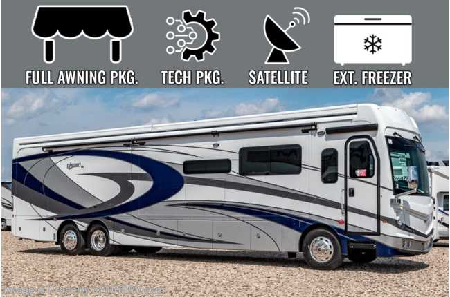 2023 Fleetwood Discovery LXE 44B Bath &amp; 1/2, Bunk Model W/ Heated Floors, Oceanfront, Motion Power Lounge &amp; More