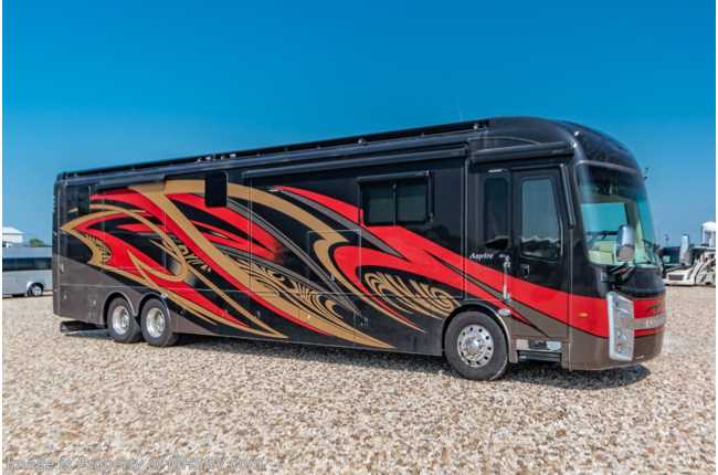 2019 Entegra Coach Aspire 44R Bath & 1/2, Bunk Model W/ 4 Slides, Rims, Auto Leveling, 3 A/Cs, Smart Wheel, King, W/D & More