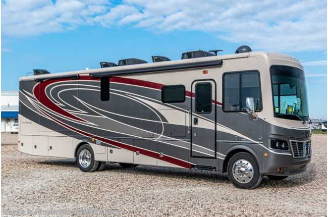 2018 Holiday Rambler Vacationer 35K Bath &amp; 1/2 W/ 3 Cam Monitoring, Ext. Entertainment, W/D, Fireplace, Oven &amp; More