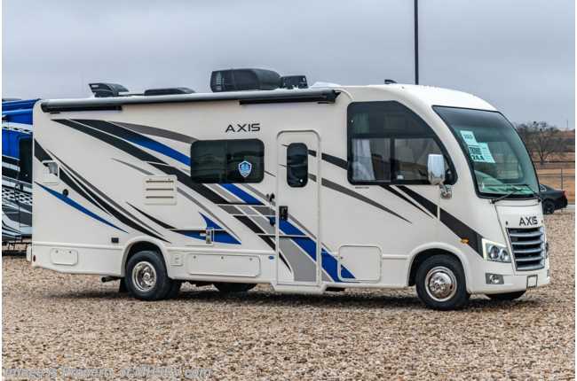2022 Thor Motor Coach Axis 24.4 W/ Home Collection Wood, Solar Charging System, Heated Tanks, Power Drivers Seat &amp; More