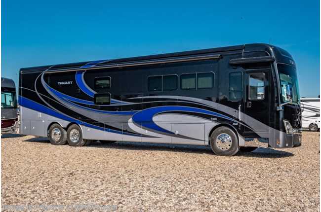2023 Thor Motor Coach Tuscany 45BX Bunk Model RV W/ 2 Full Baths, Massive Chaise Lounge, King Bed &amp; 2 Power Slide Storage Trays