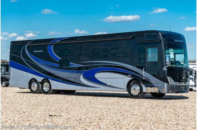 2022 Thor Motor Coach Tuscany 45BX Bunk Model RV W/ 2 Full Baths, Massive Chaise Lounge, King &amp; 2 Power-Slide Storage Trays