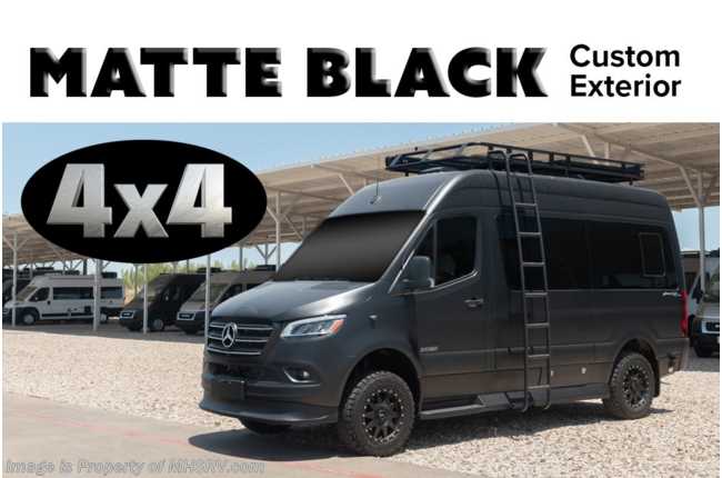 2023 American Coach Patriot FD2 4x4 Sprinter W/ Black Rims, Lithium Freedom Pkg., Roof Rack, Custom Matte Finish