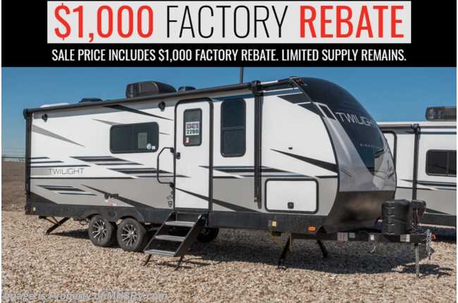 2022 Twilight RV Signature TW2280 W/ 50AMP, Theater Seating, King Bed, Upgraded Fridge & Much More