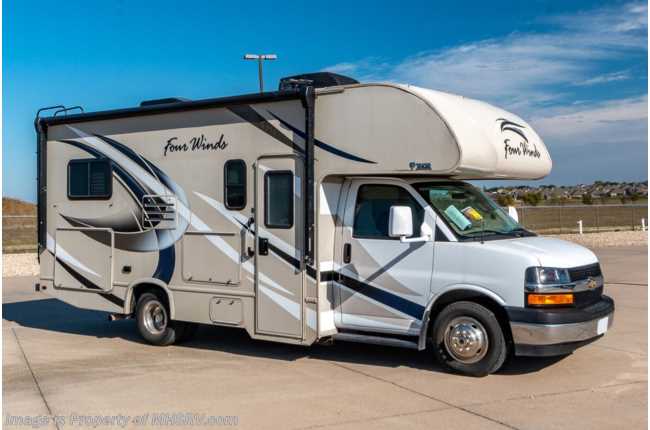 2018 Thor Motor Coach Four Winds 22E W/ Tilt Steering, OH Bunk, Power Door Locks &amp; Windows, Power Patio Awning &amp; More