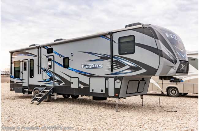 2018 Keystone Fuzion 369 Bunk Model W/ Fireplace, King Bed, Oven, Central Vacuum, 3 Ducted A/Cs & More